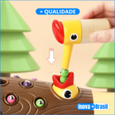 Brinquedo Magnético Pega Minhocas - Pica-Pau Pássaro Interativo