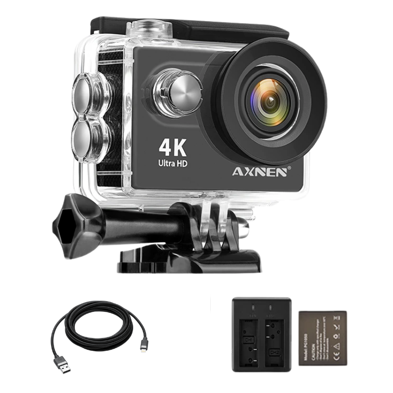 Câmera de Ação Profissional Portátil 4K Ultra HD 60FPS - Estilo Go Pro - Inova + Brasil