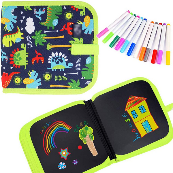 Caderno de Desenho Apagável Para Crianças
