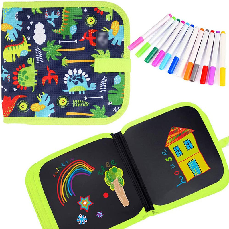 Caderno de Desenho Apagável Para Crianças