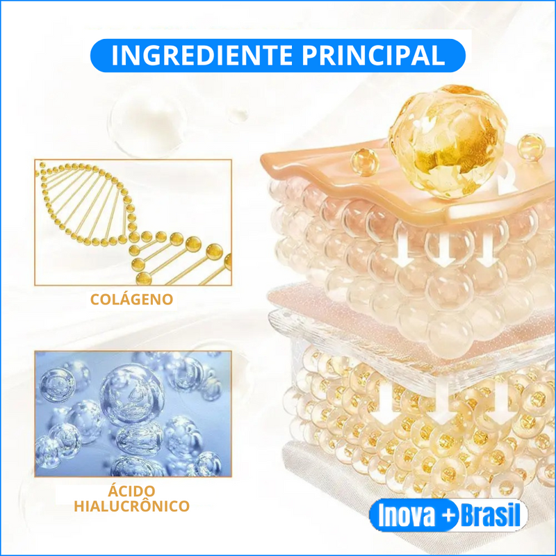 Mascara de Colágeno Para Rugas - Sua Pele Perfeita em Segundos