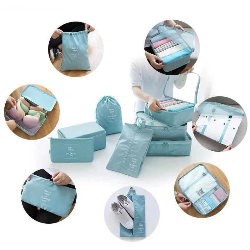 Kit Organizador de Malas 7 Peças - Impermeável