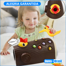 Brinquedo Magnético Pega Minhocas - Pica-Pau Pássaro Interativo