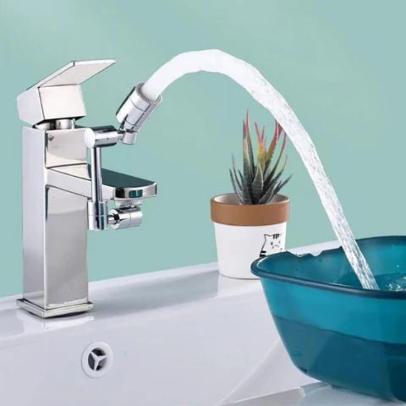 Extensor de Torneira Giratório Universal em Inox 1080º - KIT PROMOÇÃO