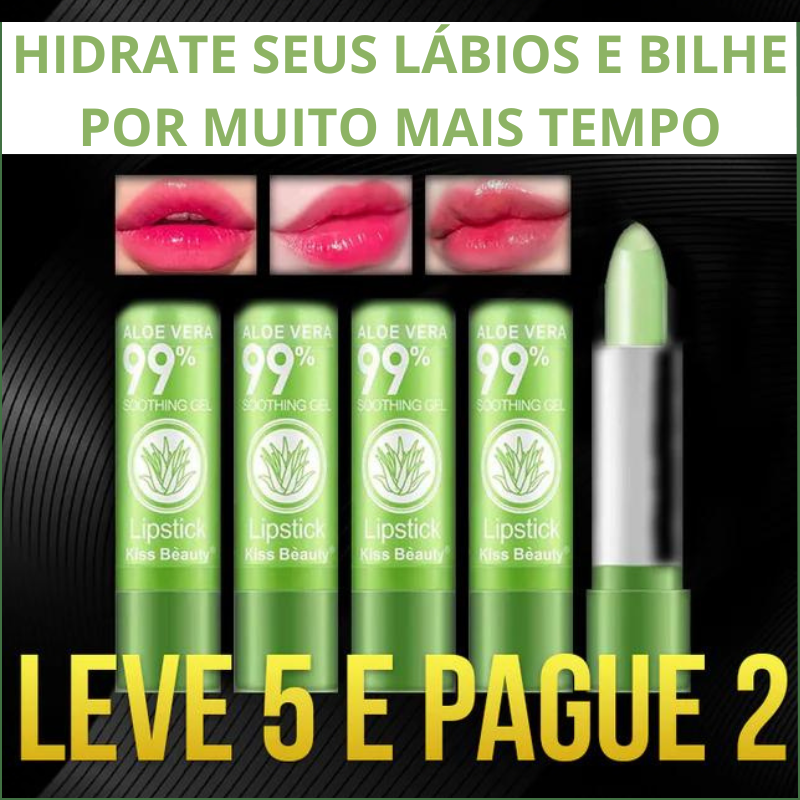 [LEVE 5 PAGUE 2] - Batom Hidratante Aloe Vera Longa Duração