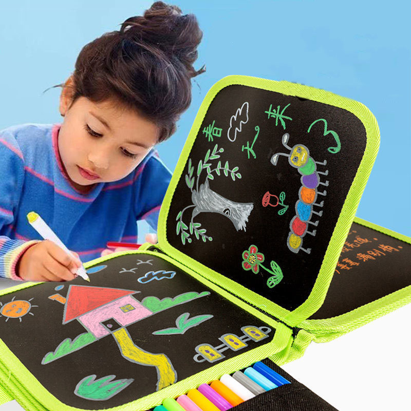 Caderno de Desenho Apagável Para Crianças