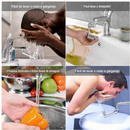 Extensor de Torneira Giratório Universal em Inox 1080º - KIT PROMOÇÃO