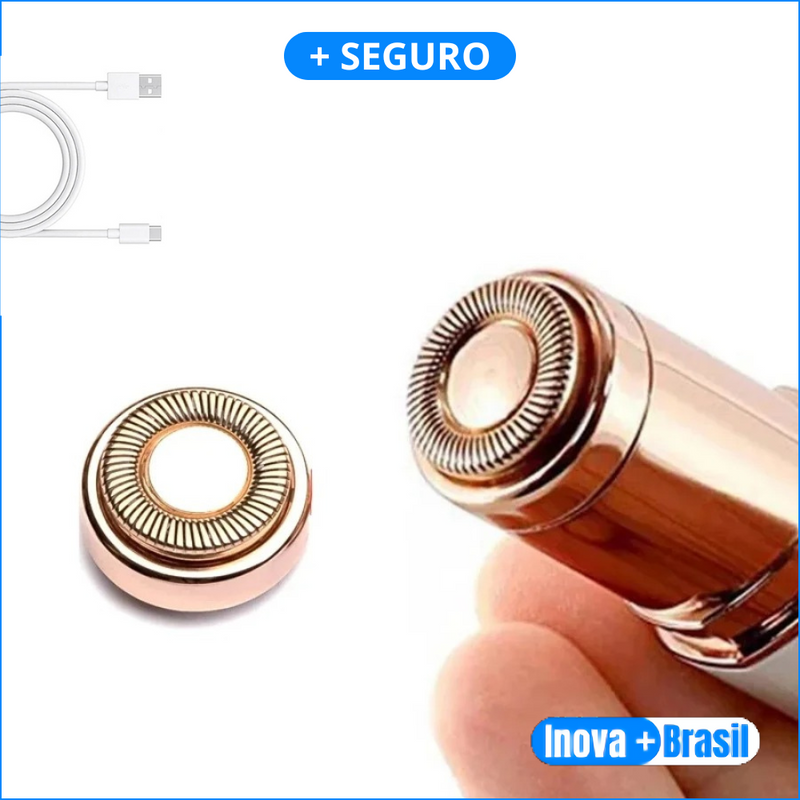 Batom Depilador Facial Portátil E Recarregável