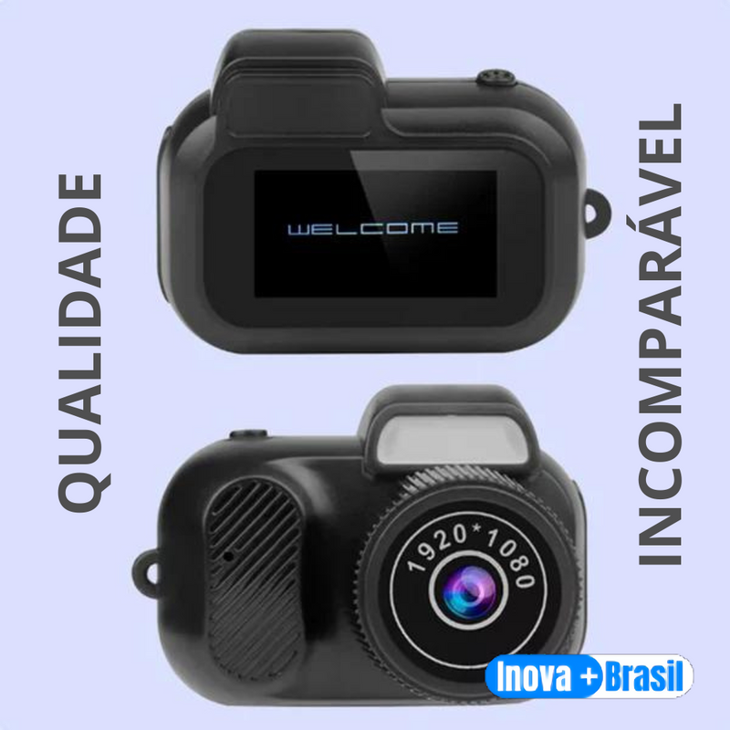 Mini Câmera Digital Portátil 1080p HD