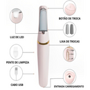 Lixa de Pé Elétrica Portátil - Tira Calos e Rachaduras