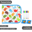 Caderno de Desenho Apagável Para Crianças