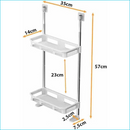 Suporte Para Banheiro 2 andares - Adesivo Autocolante