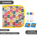 Caderno de Desenho Apagável Para Crianças