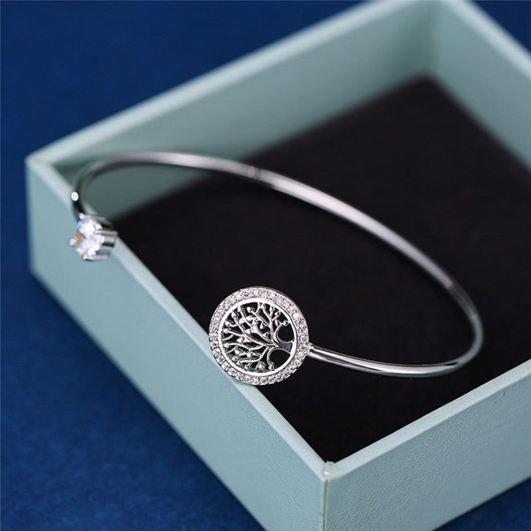 Bracelete Árvore da Vida com Cristais de Zircônia - Inova + Brasil