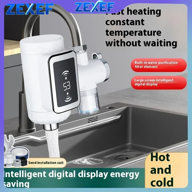🔥 Transforme Sua Torneira em Elétrica! Aquecimento Instantâneo Digital – Recarregável e Sem Fio