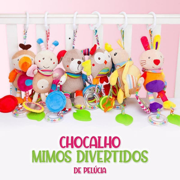 Chocalho Mimos Divertidos de Pelúcia - Inova + Brasil