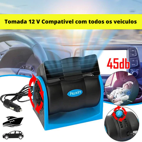 Climatizador Automotivo Ajustável sem ruídos Portátil - Inova + Brasil