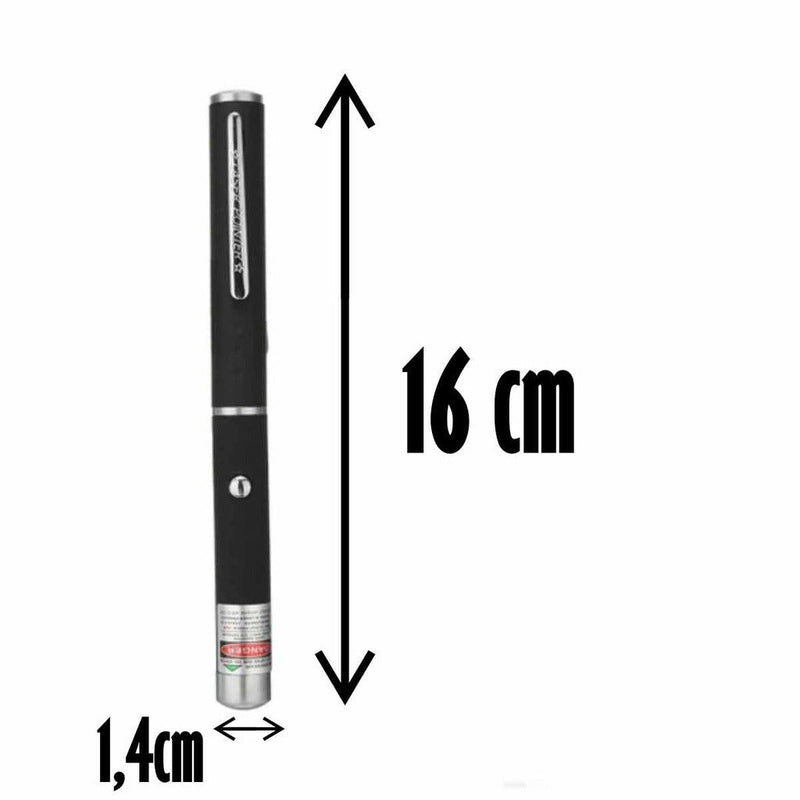 CANETA LASER VERDE 5 PONTAS - LONGO ALCANCE
