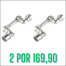 Extensor de Torneira Giratório Universal em Inox 1080º - KIT PROMOÇÃO