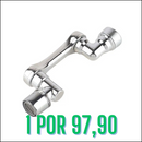 Extensor de Torneira Giratório Universal em Inox 1080º - KIT PROMOÇÃO