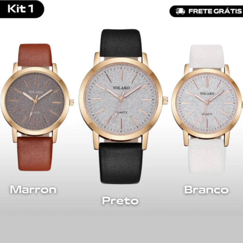 Relógio Minimalista - [Compre 1 & Leve 3]