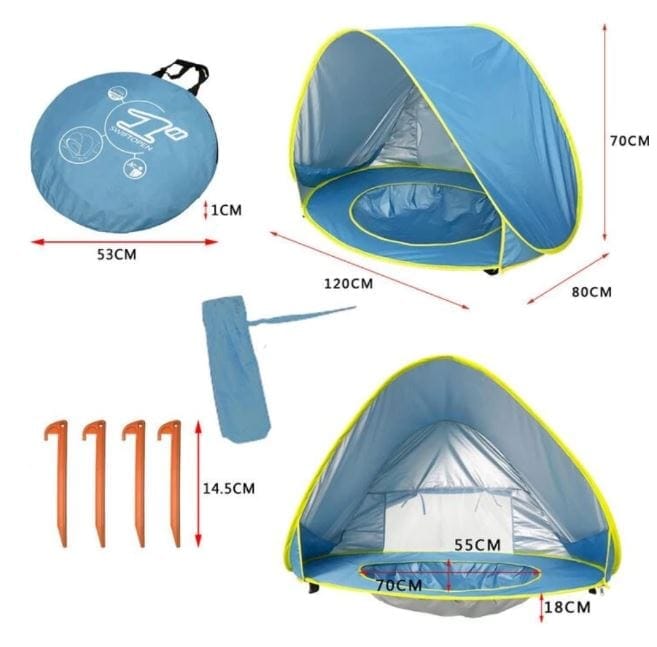 Barraca Bebê com Proteção UV - Tenda Kids - Inova + Brasil