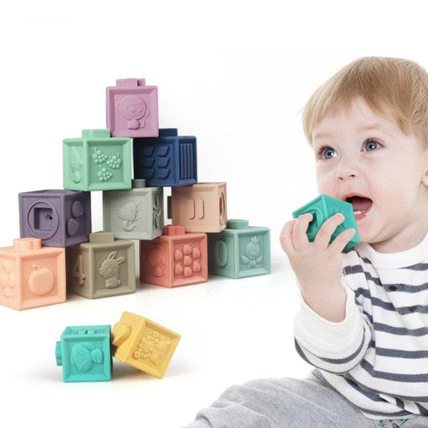Blocos De Construção 3D Macios Para Bebês (Conjunto) - Inova + Brasil