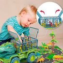 Carrinho Dinossauro Rex + Brinde (12 Dinossauros) - Inova + Brasil